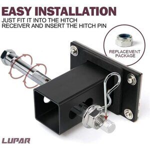 2" Inch Trailer Hitch Cover for Trucks with Locking Pin